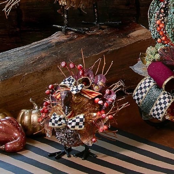 MacKenzie-Childs Harvest Turkey small brand new in box - Picture 3 of 15